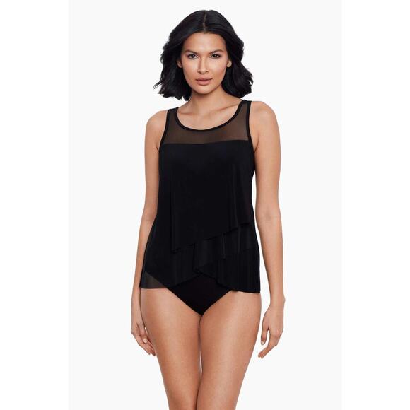 Miraclesuit Swim Plus Size Illusionist Mirage Underwire Bra Tankini US 22W NWT - Picture 4 of 11